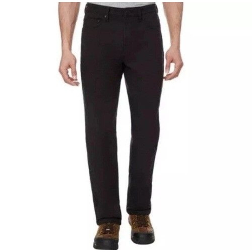CAT Men's Fleece Lined Canvas Pant Black 32X30 Work Pants NWT